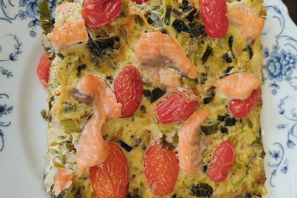 Lachs-Quiche