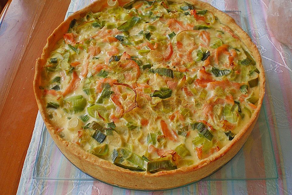 Lachs-Quiche