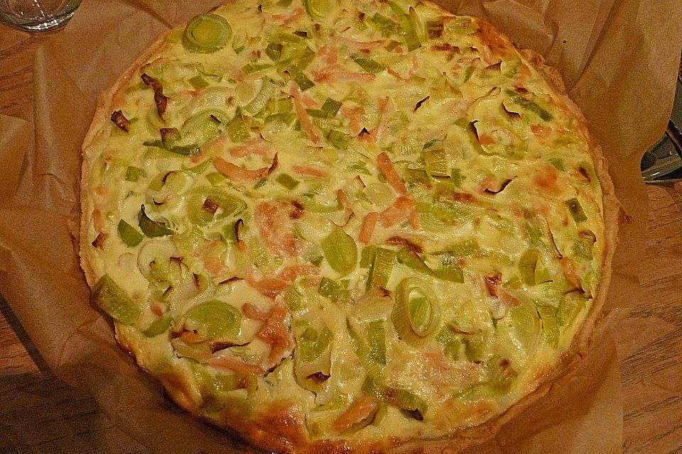 Lachs-Quiche