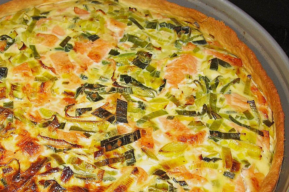 Lachs-Quiche