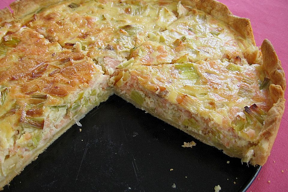 Lachs-Quiche