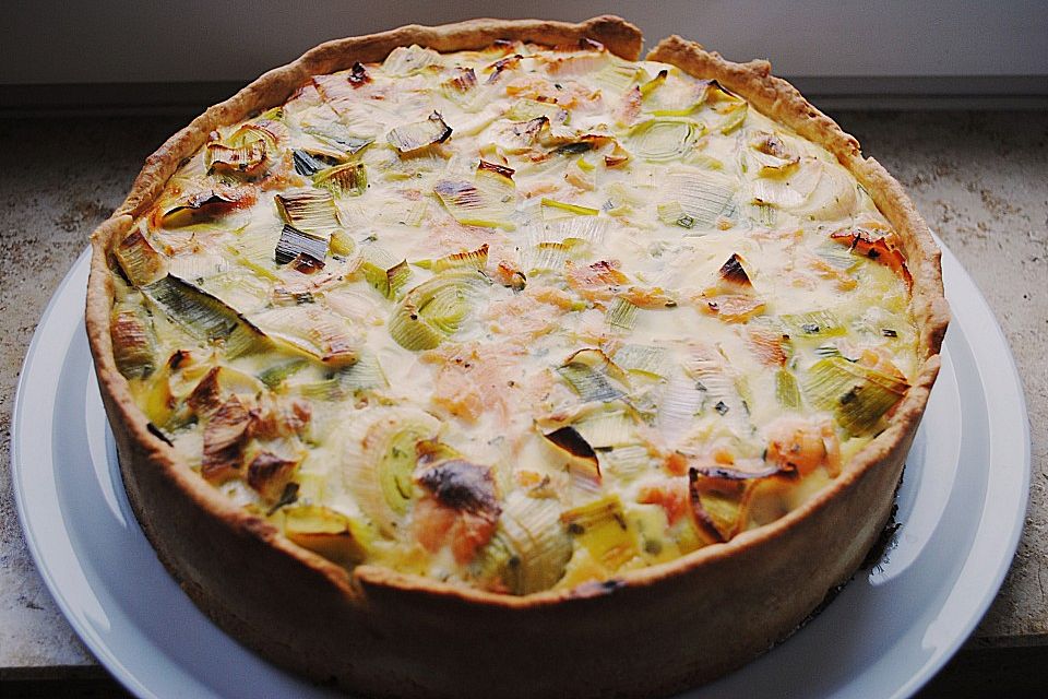 Lachs-Quiche