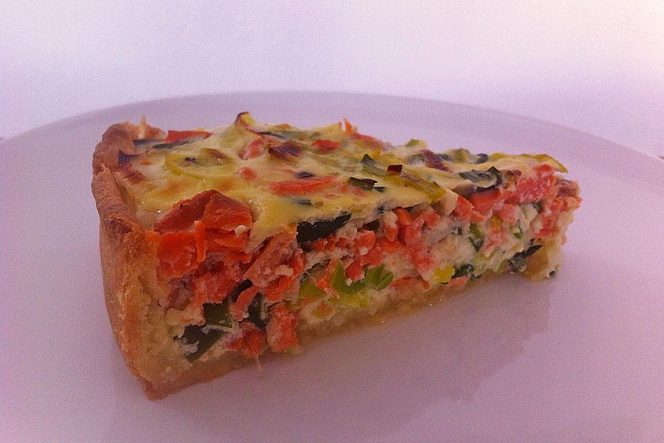 Lachs-Quiche