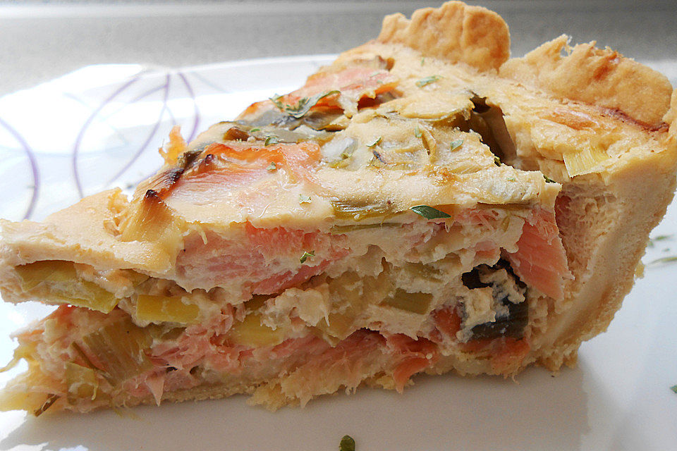 Lachs-Quiche