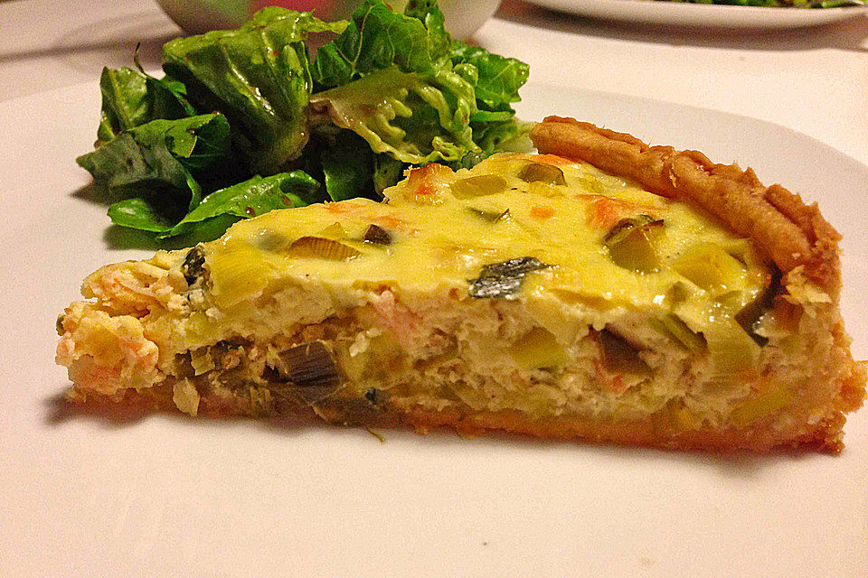 Lachs-Quiche