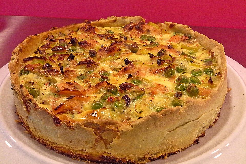 Lachs-Quiche