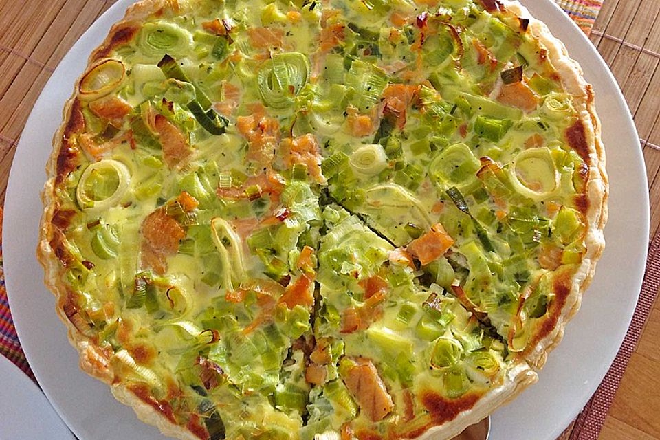 Lachs-Quiche