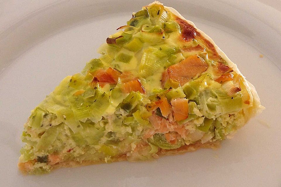 Lachs-Quiche