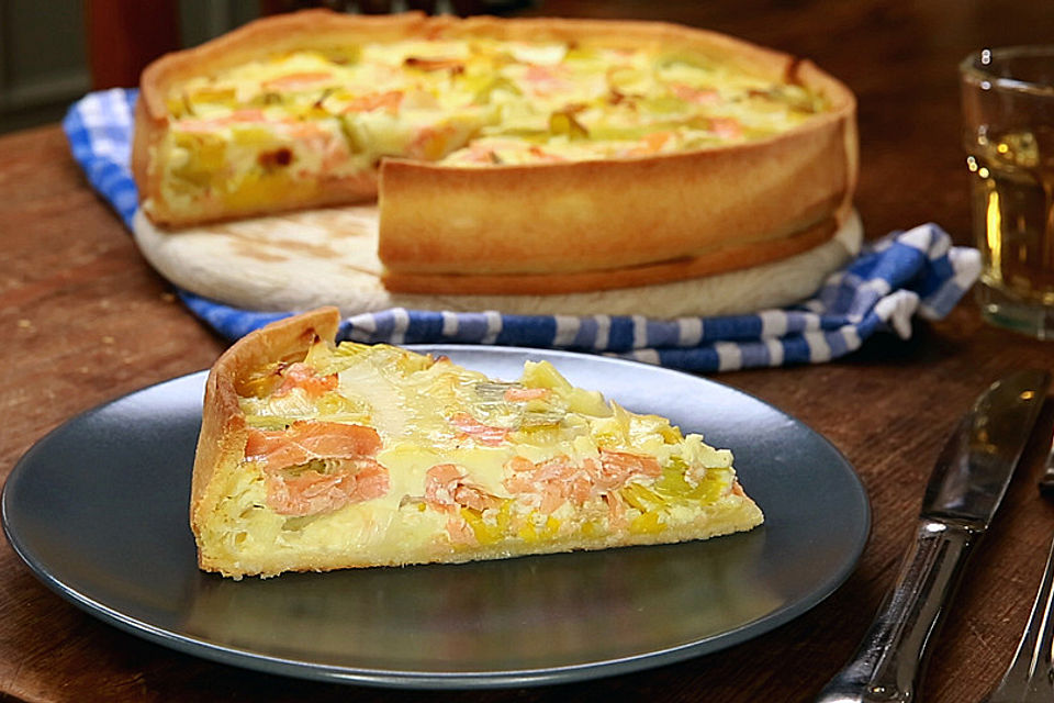 Lachs-Quiche