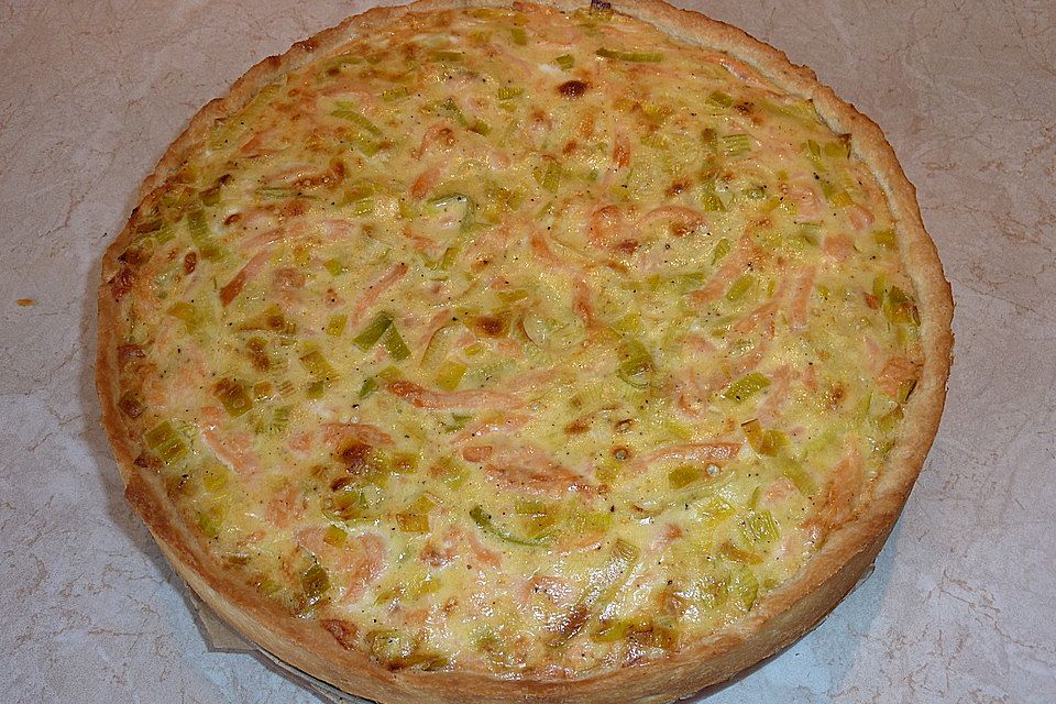 Lachs-Quiche