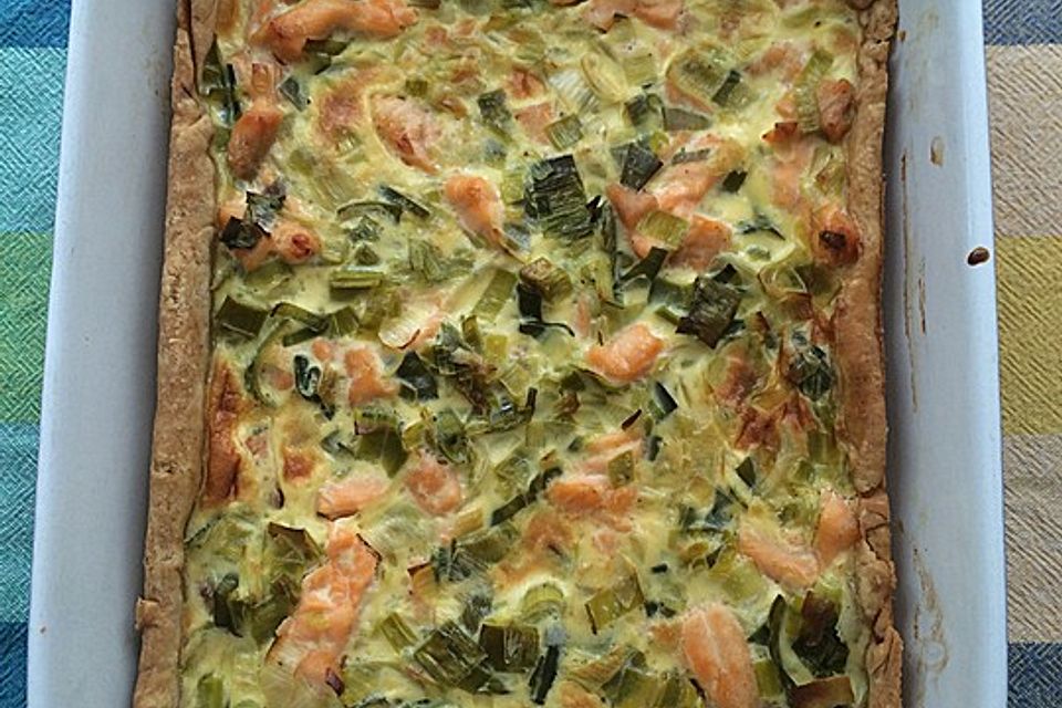 Lachs-Quiche