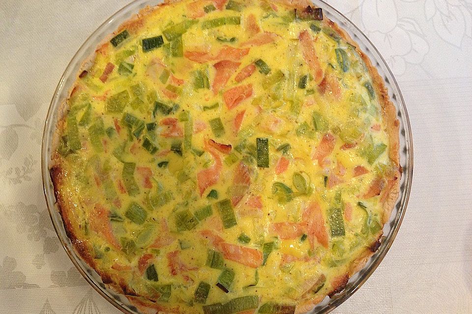 Lachs-Quiche