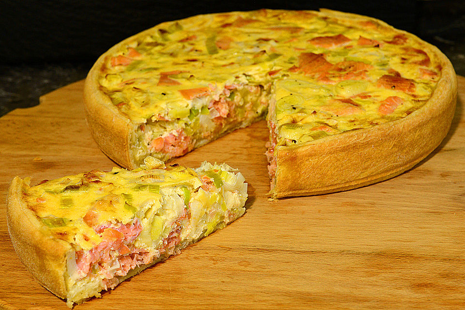 Lachs-Quiche