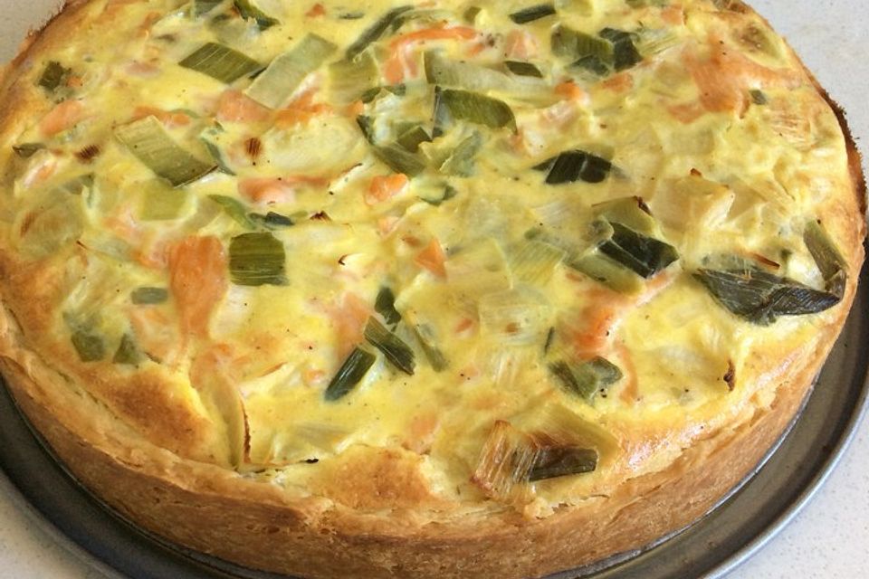 Lachs-Quiche