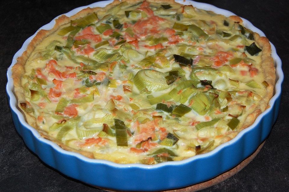 Lachs-Quiche