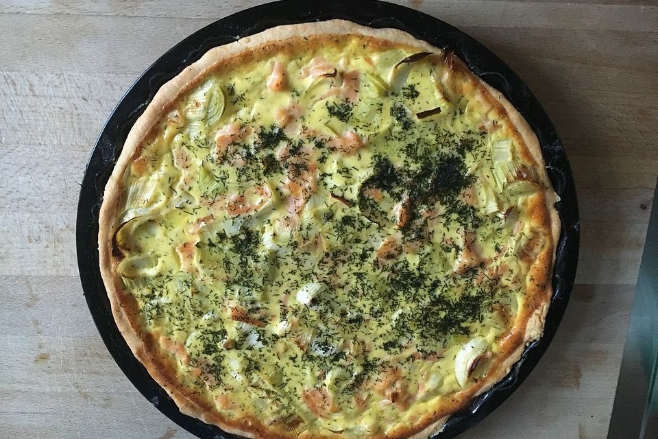 Lachs-Quiche