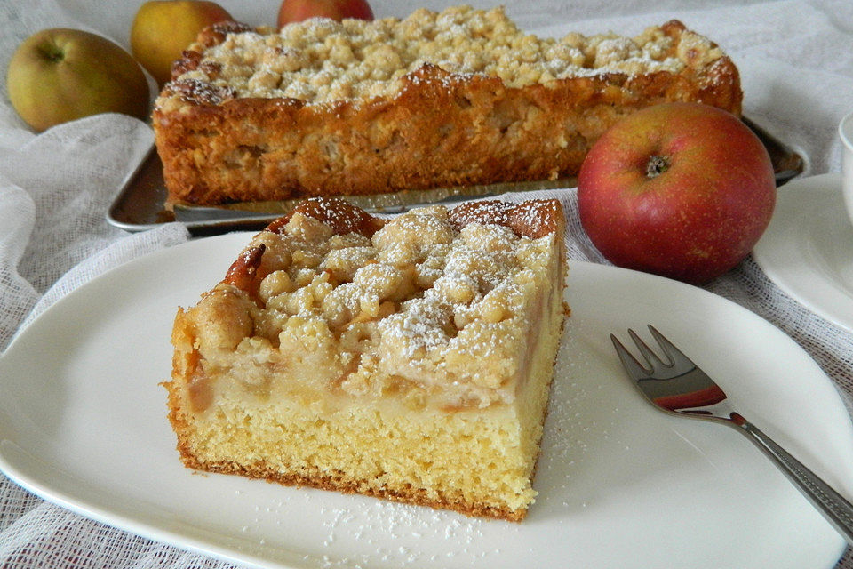 Apfel - Zimt - Streuselkuchen