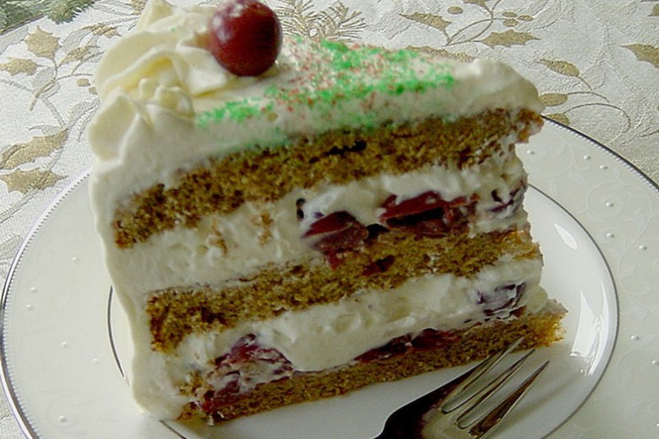 Lebkuchen - Kirsch - Torte