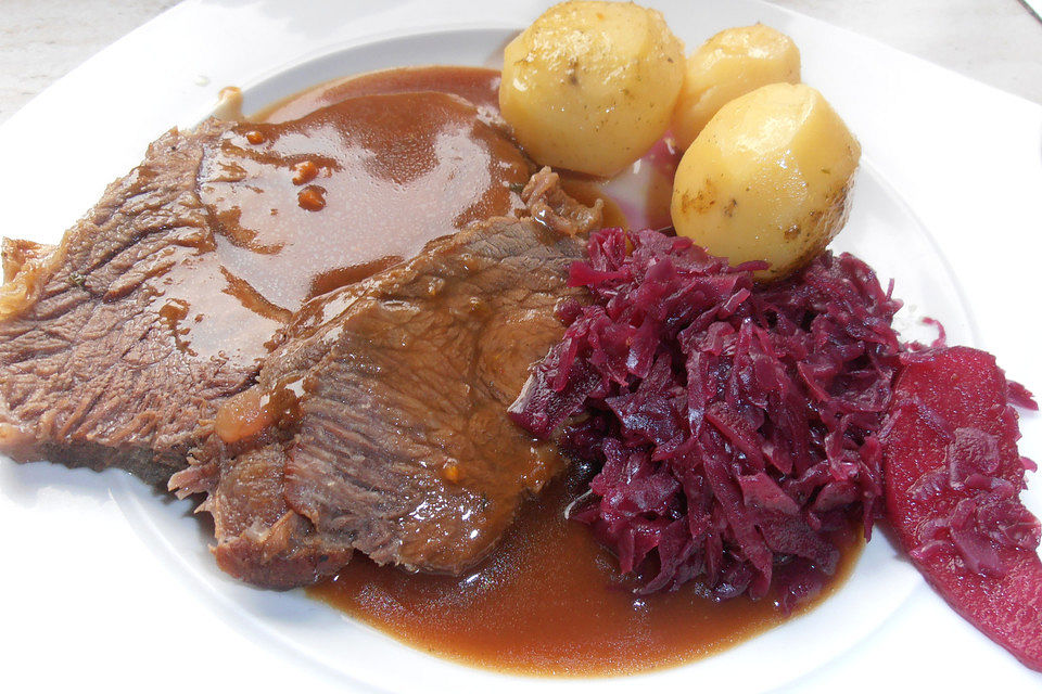 Weihnachtlicher Rinderschmorbraten