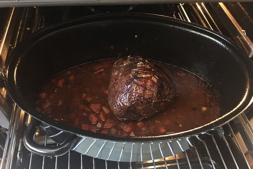 Weihnachtlicher Rinderschmorbraten