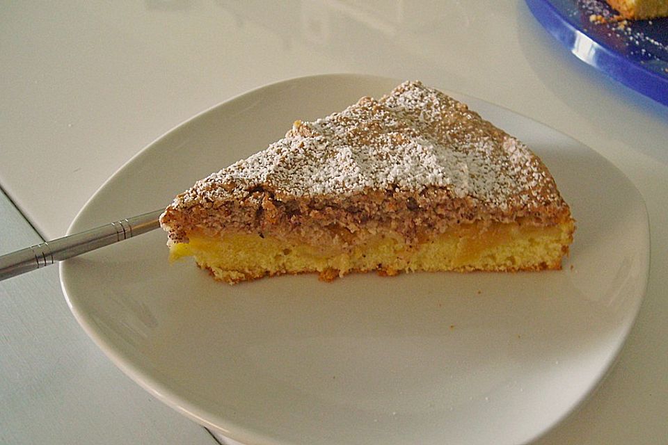 Altbaerlis Apfelkuchen mit Nusshaube