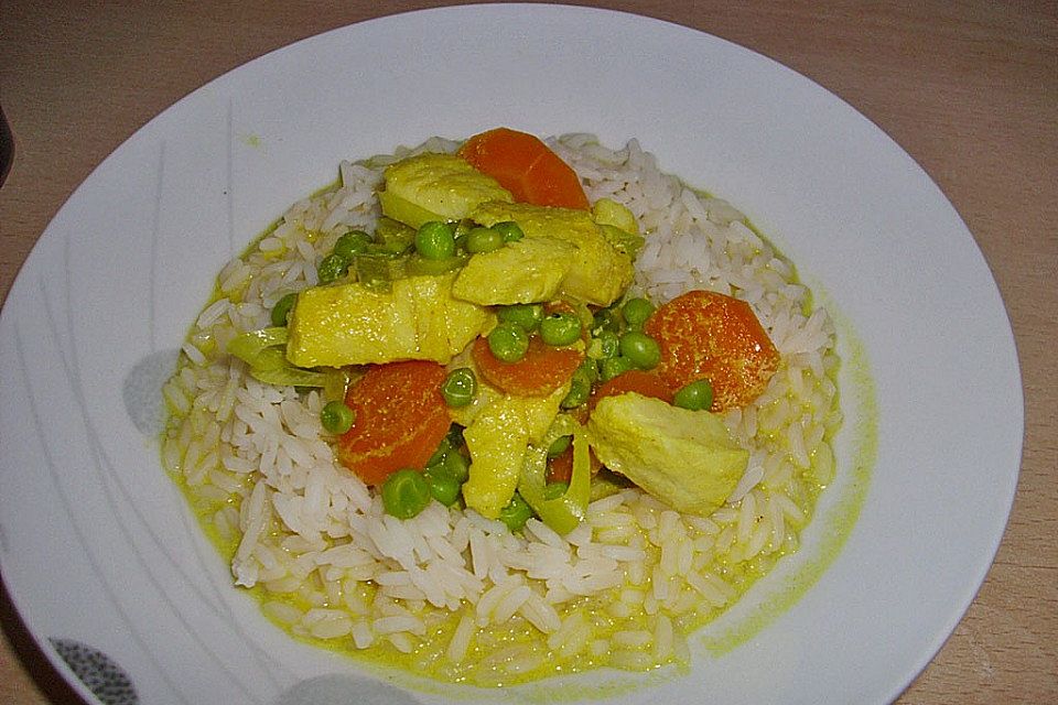 Curry - Fisch - Topf