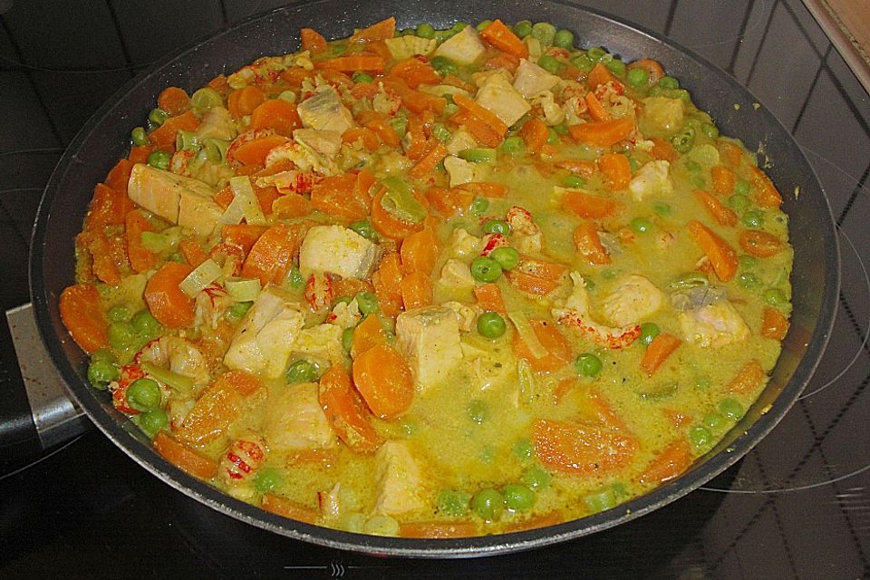 Curry - Fisch - Topf