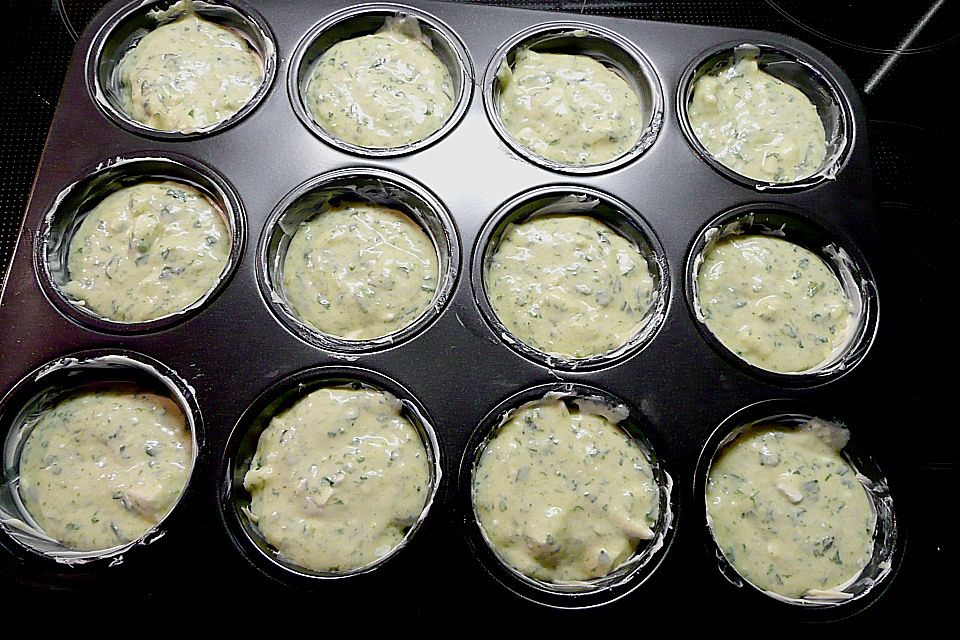 Spinat - Feta - Muffins