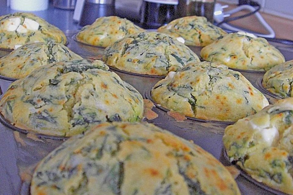 Spinat - Feta - Muffins