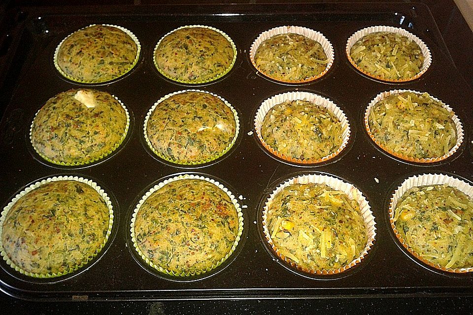 Spinat - Feta - Muffins