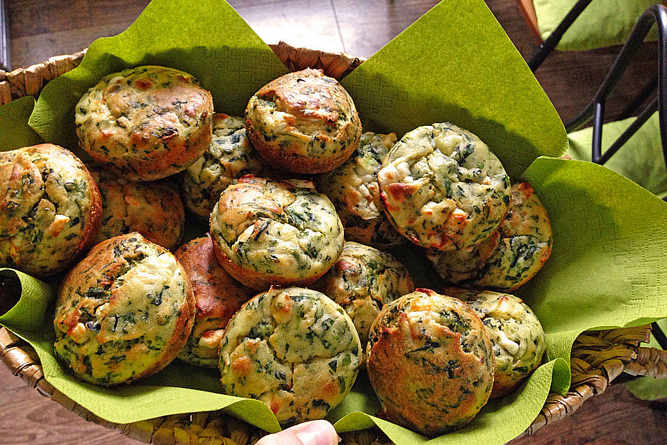 Spinat - Feta - Muffins