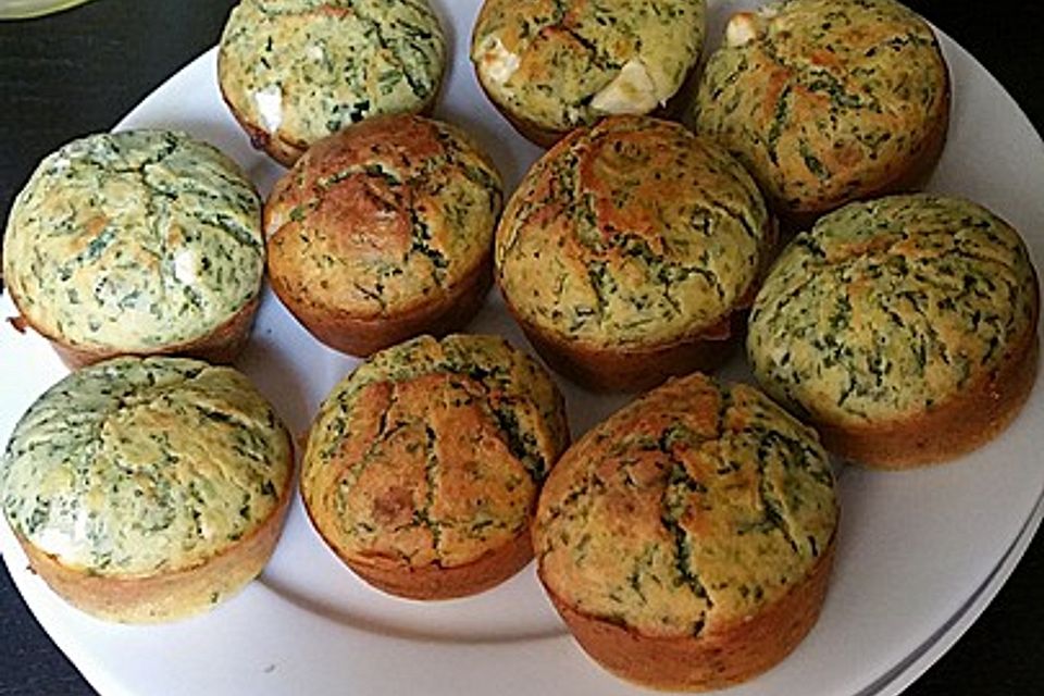 Spinat - Feta - Muffins