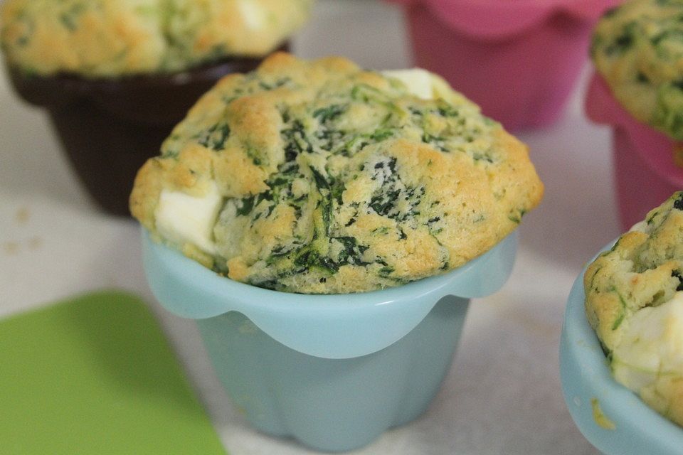 Spinat - Feta - Muffins