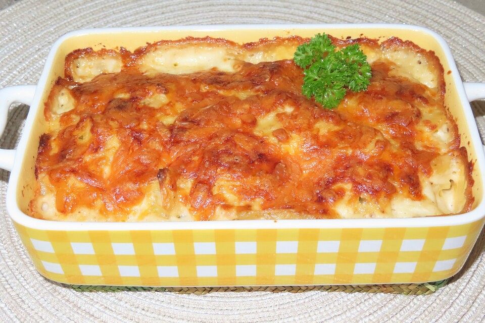 Kartoffelgratin mit Cheddar