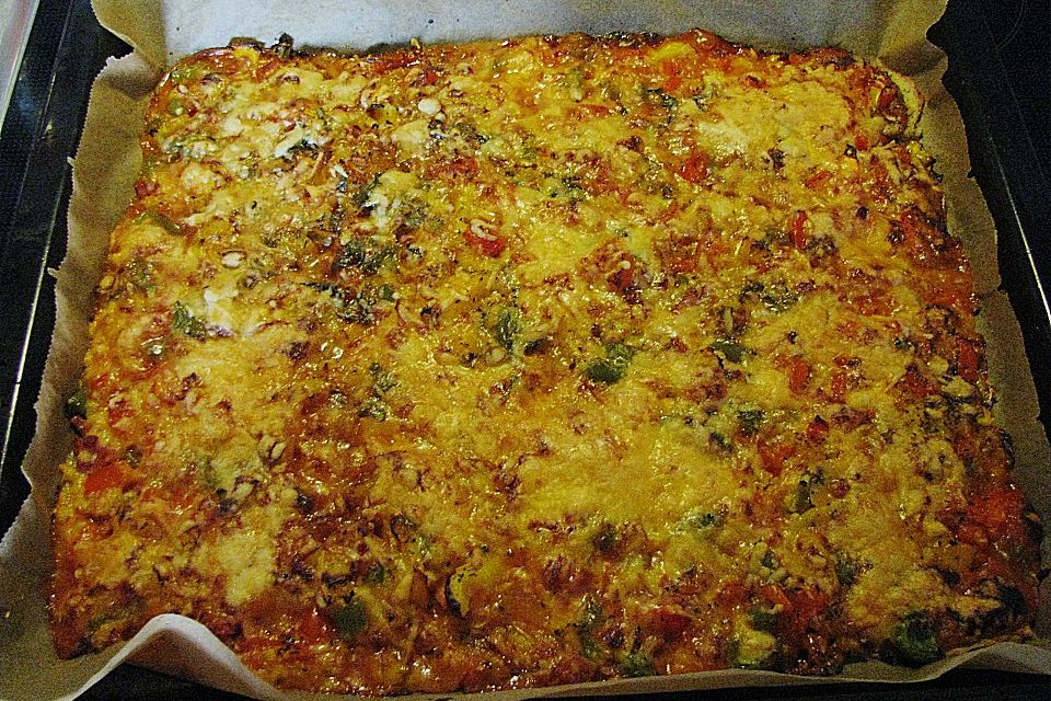 Schnelle Kartoffelpizza