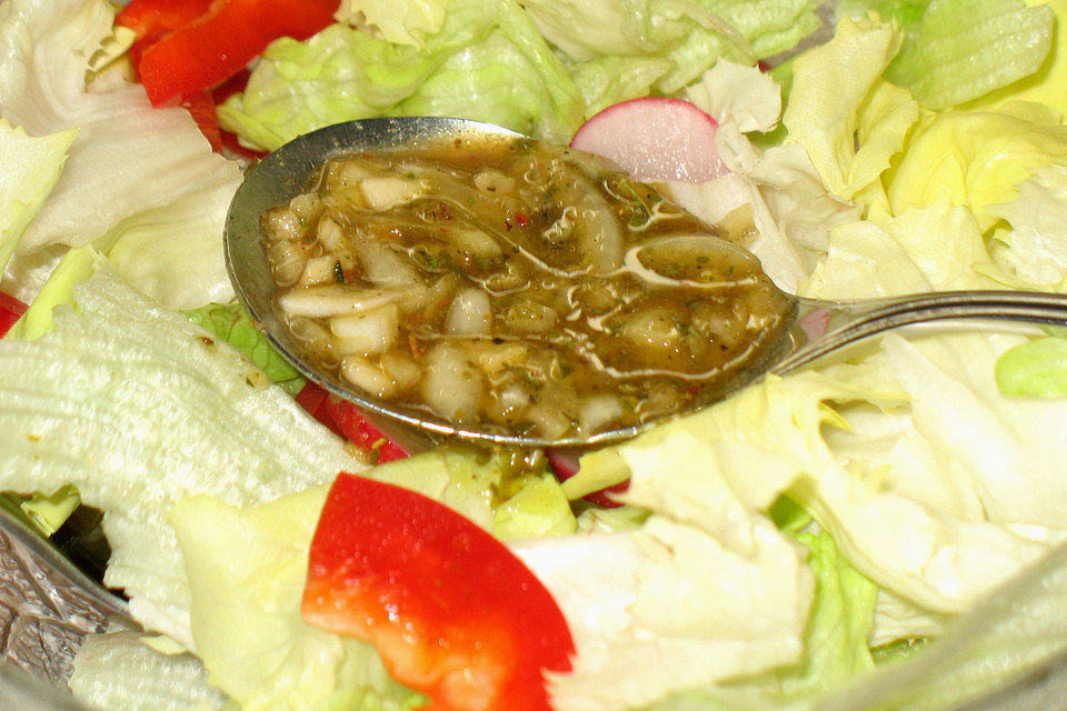 Dressing zum grünen Salat