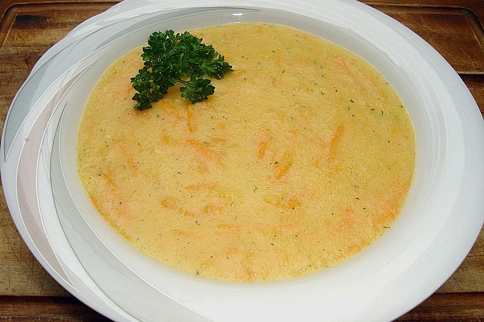 Geröstete Grießsuppe