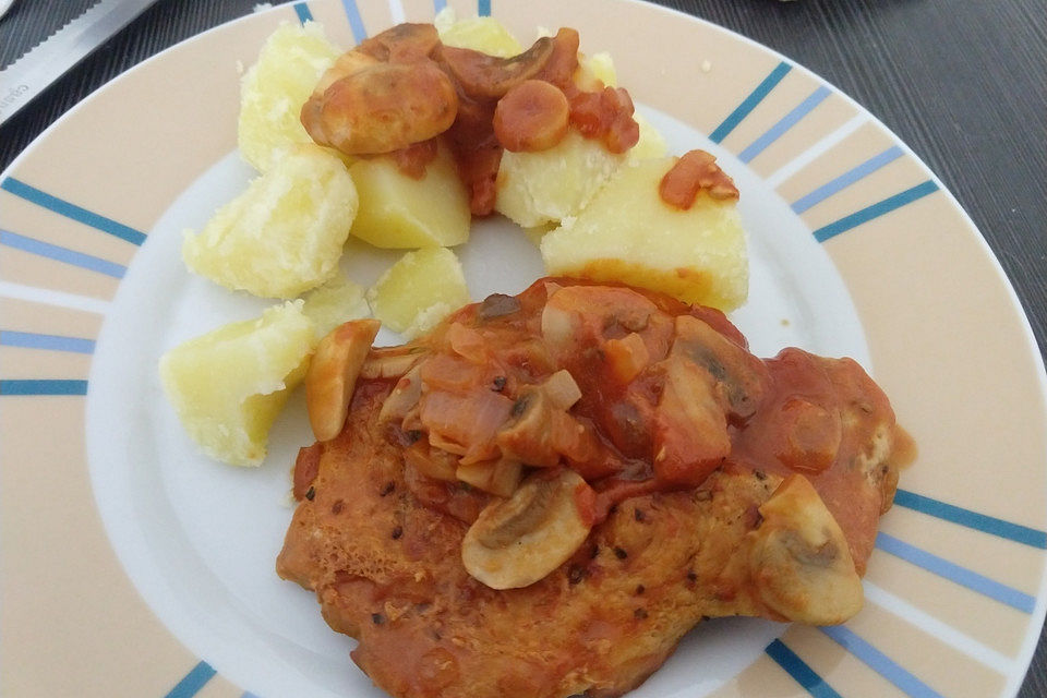 Tomaten - Putenschnitzel