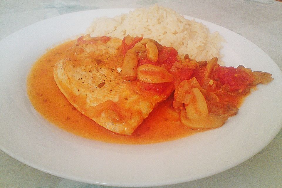 Tomaten - Putenschnitzel