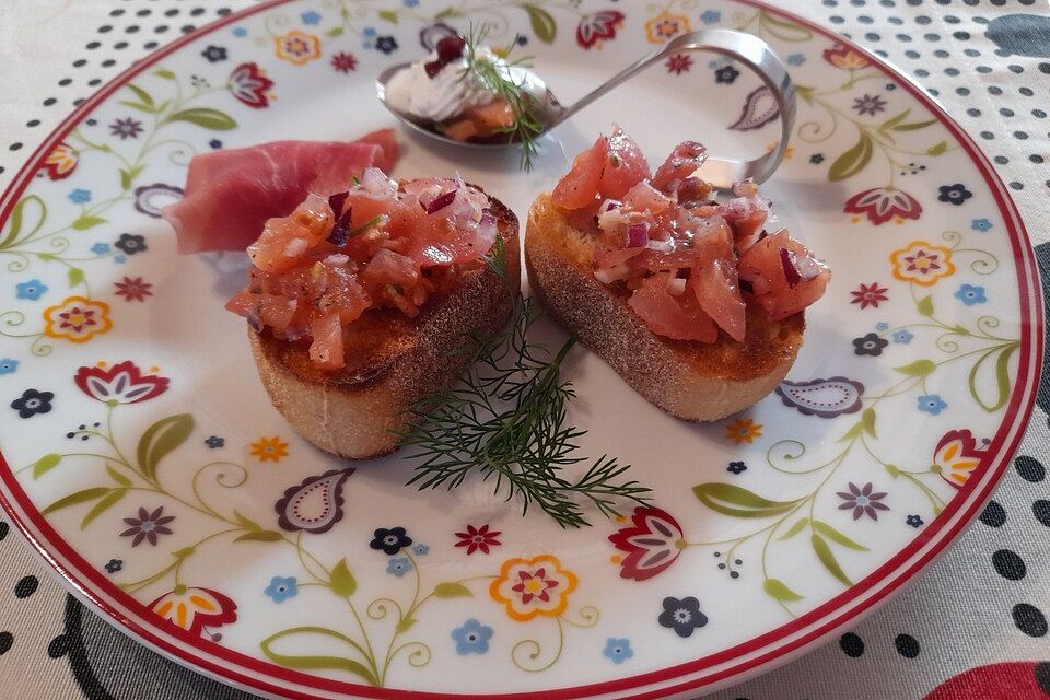 Bruschetta con Jamon Serrano