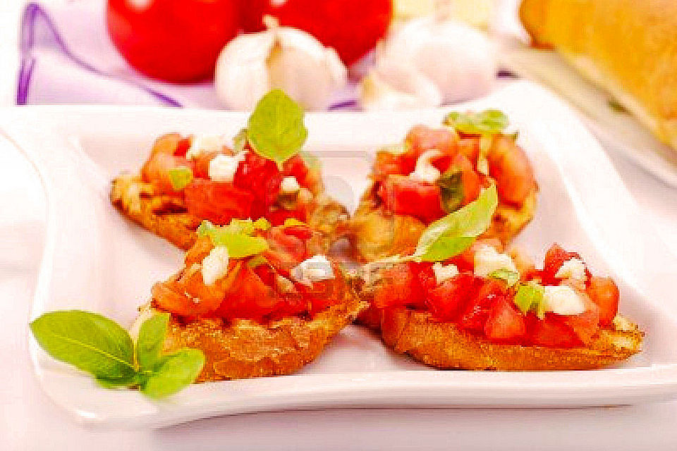 Bruschetta con Jamon Serrano