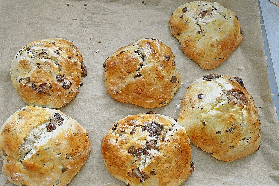 Nettes Schokobrötchen