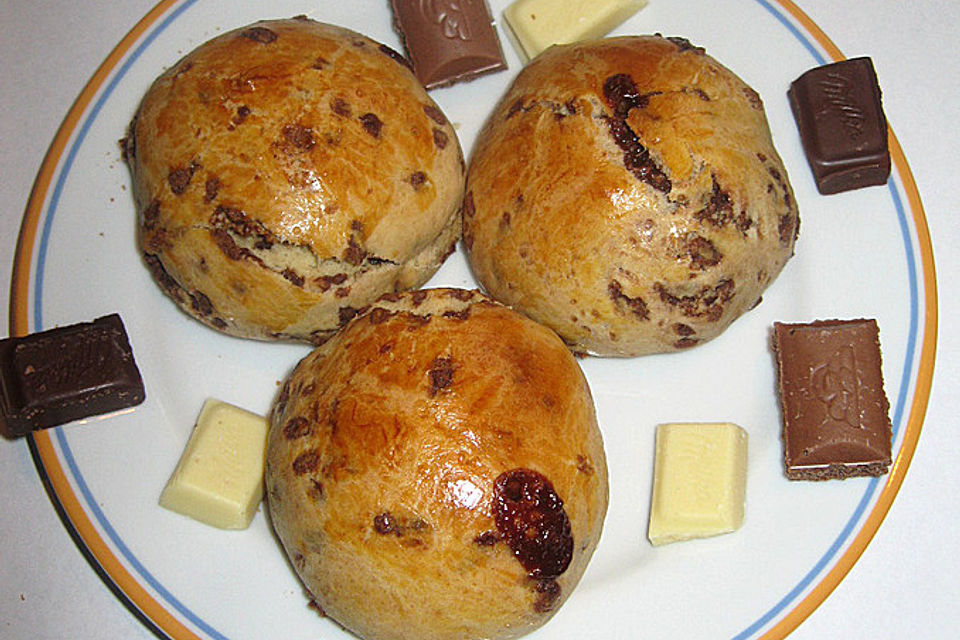 Nettes Schokobrötchen