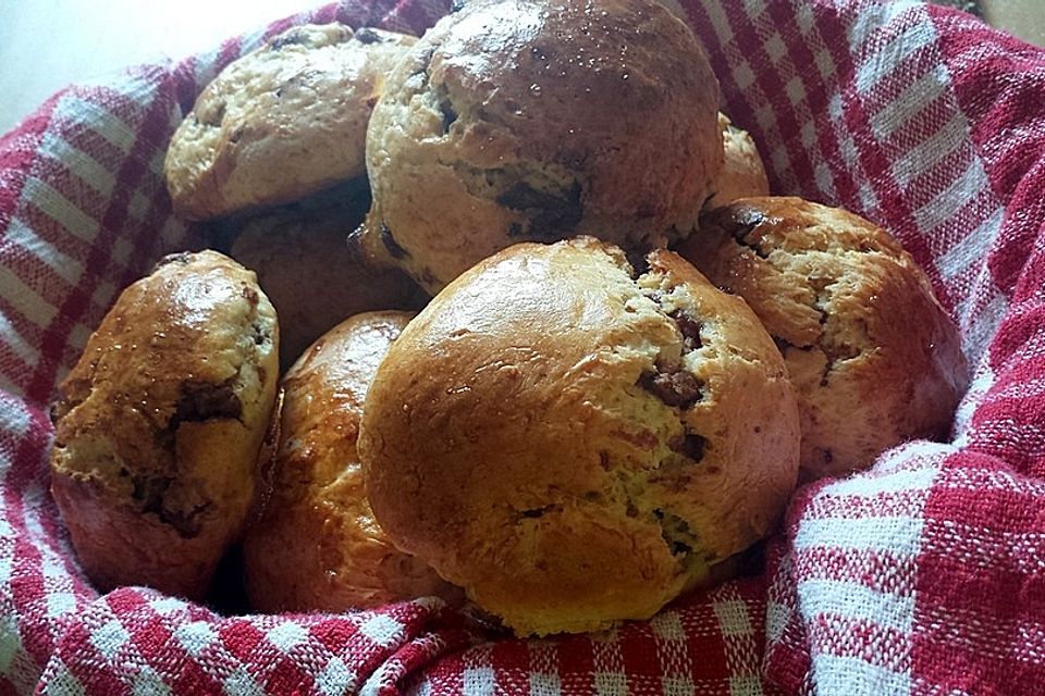 Nettes Schokobrötchen