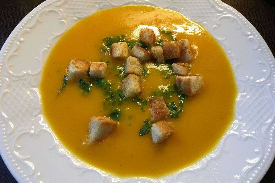 Yvonnes Hokkaido - Kürbiscremesuppe