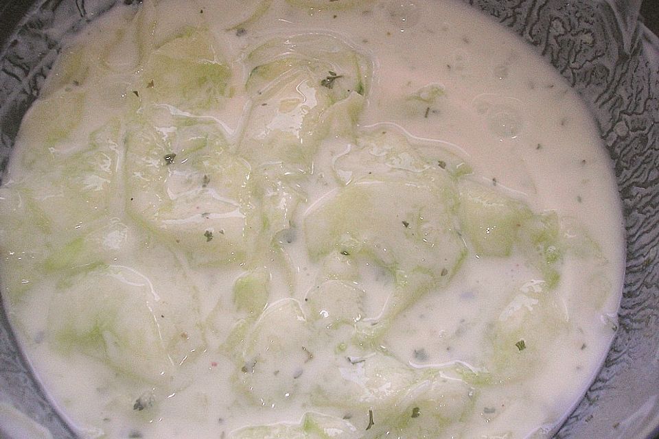 Gabis Gurkensalat mit Joghurt