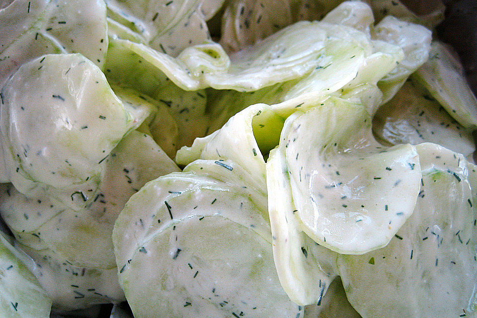 Gabis Gurkensalat mit Joghurt