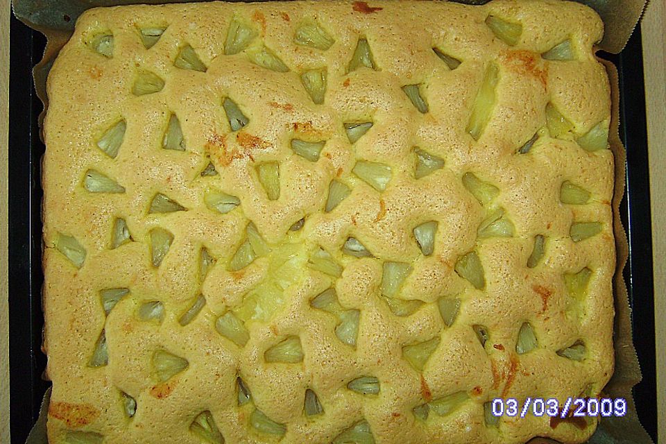 Schnellkuchen mit Früchten