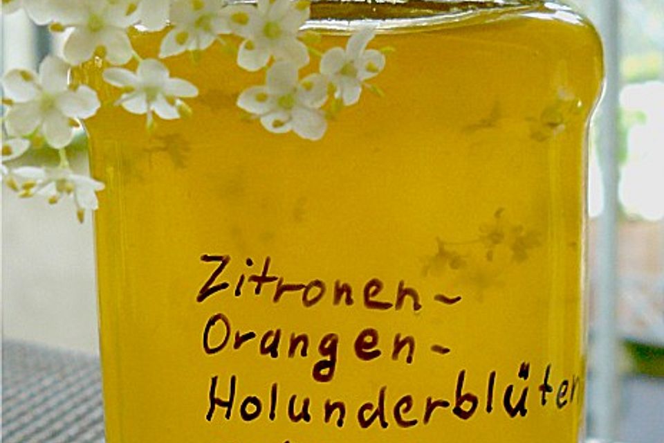 Holunderblüten - Zitronen - Orangen - Gelee