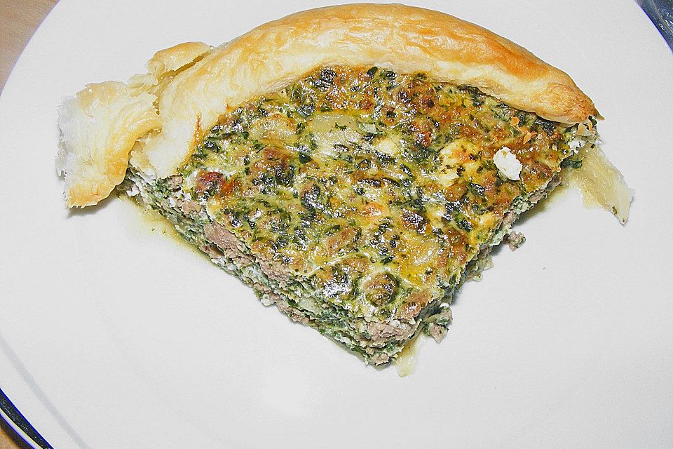 Griechische Hackfleischquiche